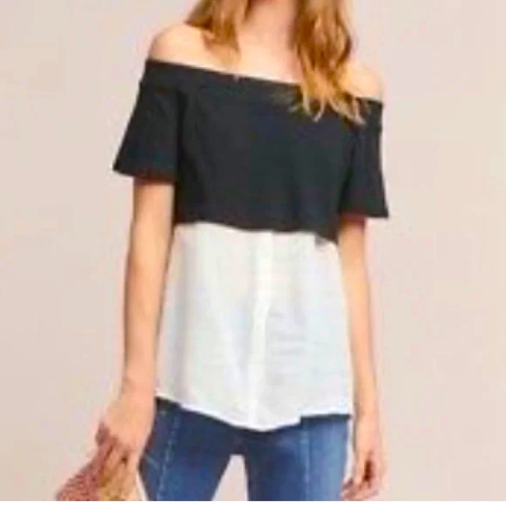 NWT Anthropologie Off Shoulder top Medium